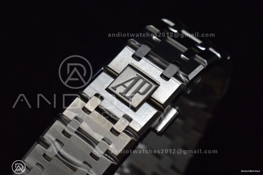 SS SS APSF DailyWear Bracelet Royal 15500 41mm 1:1 Dial Black on Super Oak Clone Textured Best A4302 Edition 443 0920